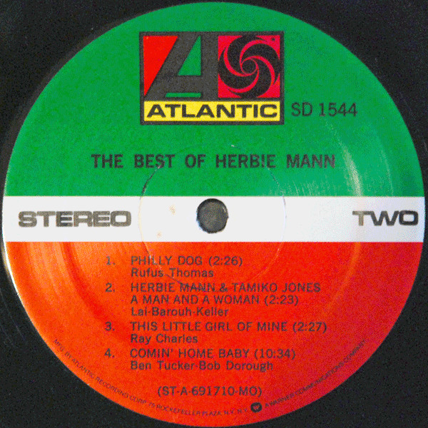 Herbie Mann - The Best Of Herbie Mann (LP, Comp, RE, Mon)