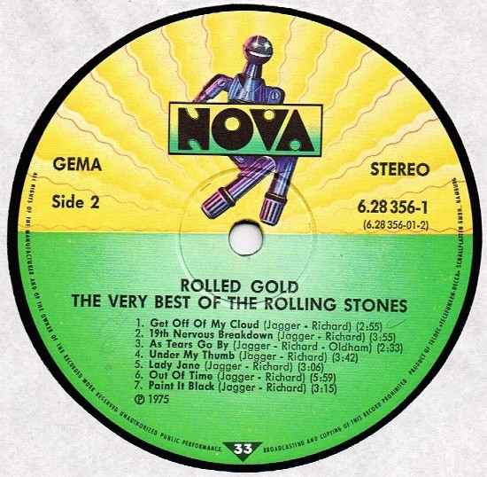 The Rolling Stones - Rolled Gold - The Very Best Of The Rolling Stones (2xLP, Comp, Mono, Gat)