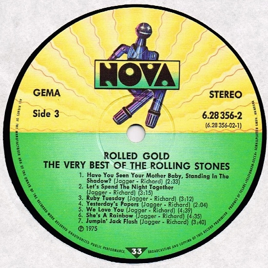 The Rolling Stones - Rolled Gold - The Very Best Of The Rolling Stones (2xLP, Comp, Mono, Gat)