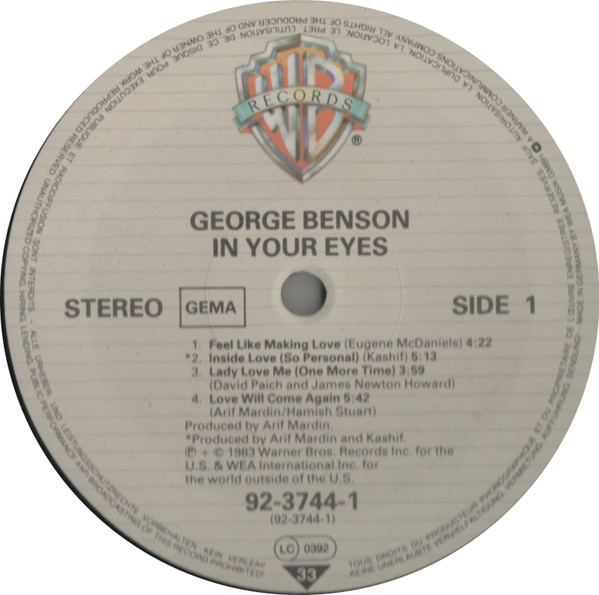 George Benson - In Your Eyes (LP, Album)