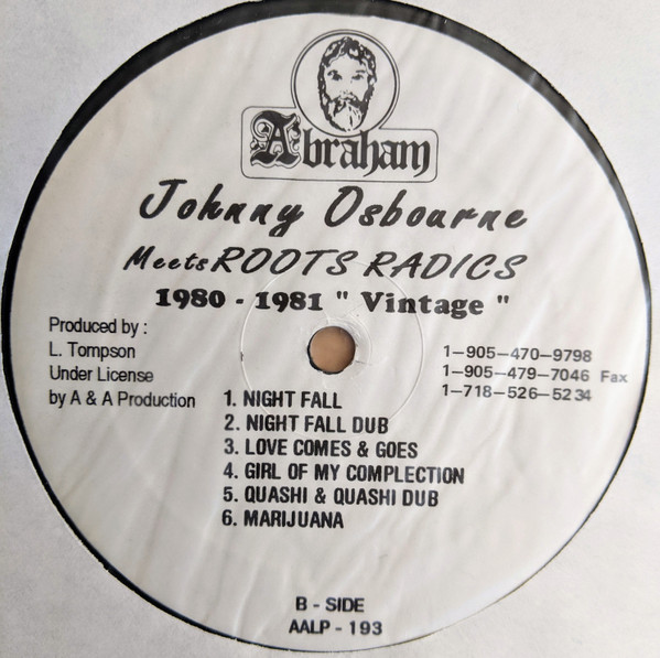 Johnny Osbourne Meets Roots Radics* - 1980 - 1981 