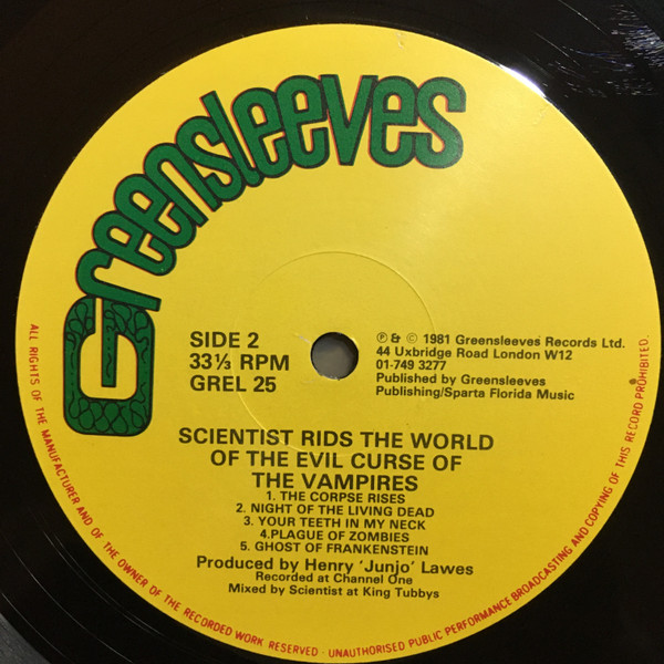 Scientist - Scientist Rids The World Of The Evil Curse Of The Vampires (LP, Album)