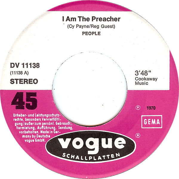 People (31) - I Am The Preacher / September's Son (7