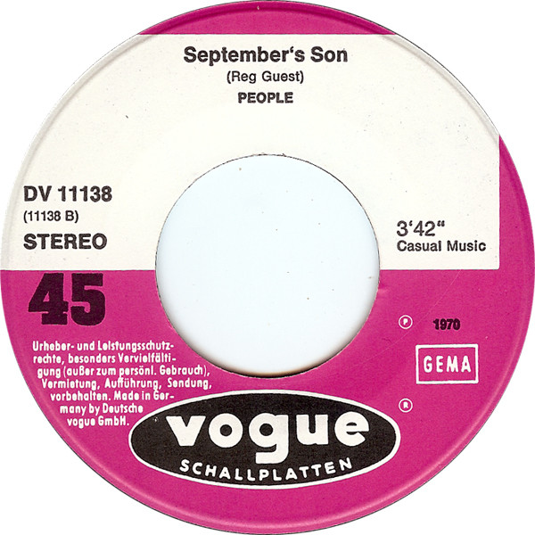 People (31) - I Am The Preacher / September's Son (7