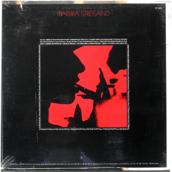 Barbra Streisand - Featuring The Way We Were And All In Love Is Fair (LP, Album, RE)