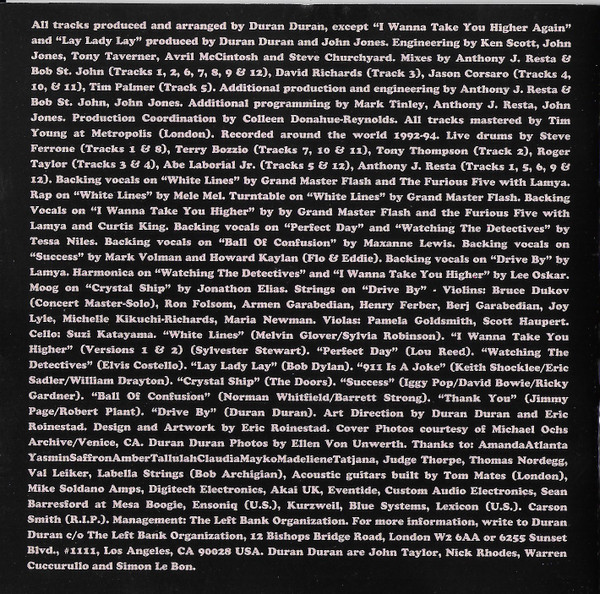Duran Duran - Thank You (CD, Album)