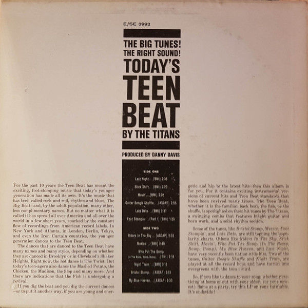 The Titans (6) - Today's Teen Beat (LP)