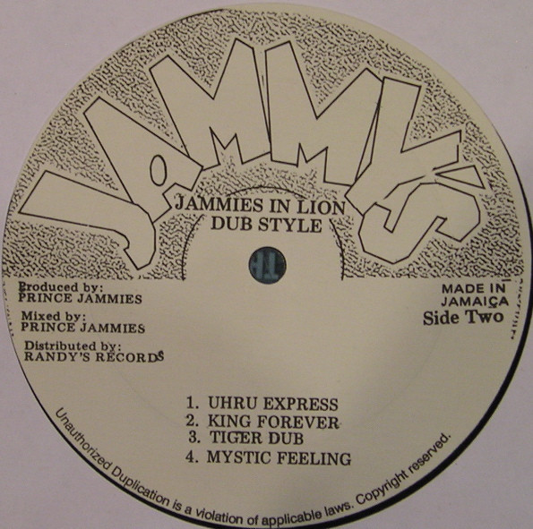 Prince Jammy's* - In Lion Dub Style (LP, Album, RE)