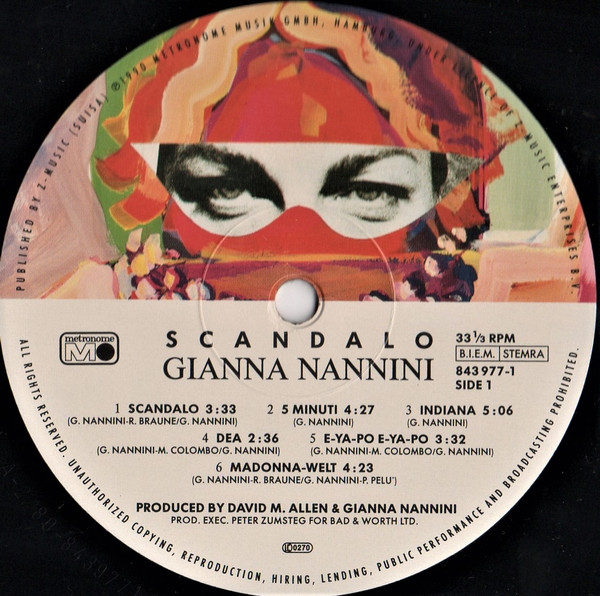 Gianna Nannini - Scandalo (LP, Album)