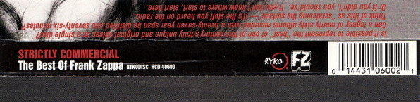 Frank Zappa - Strictly Commercial (The Best Of Frank Zappa) (CD, Comp)