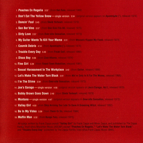 Frank Zappa - Strictly Commercial (The Best Of Frank Zappa) (CD, Comp)