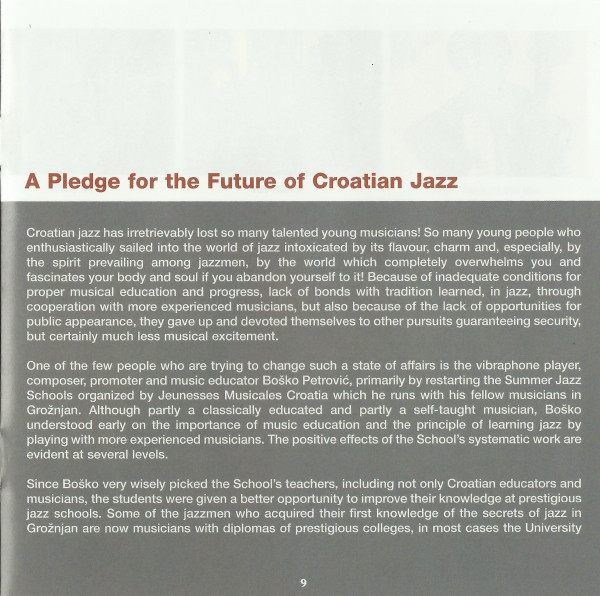 Various - Sky Over Grožnjan - The Future Of Croatian Jazz (CD, Comp)