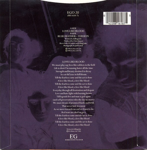 Killing Joke - Love Like Blood (7
