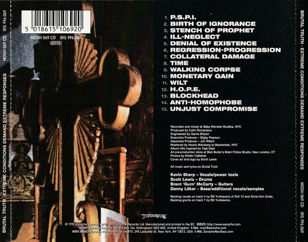 Brutal Truth - Extreme Conditions Demand Extreme Responses (CD, Album, RE)