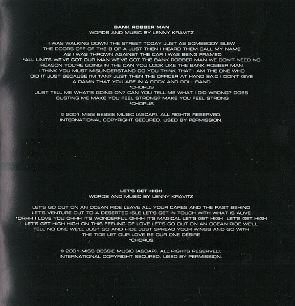 Lenny Kravitz - Lenny (CD, Album)