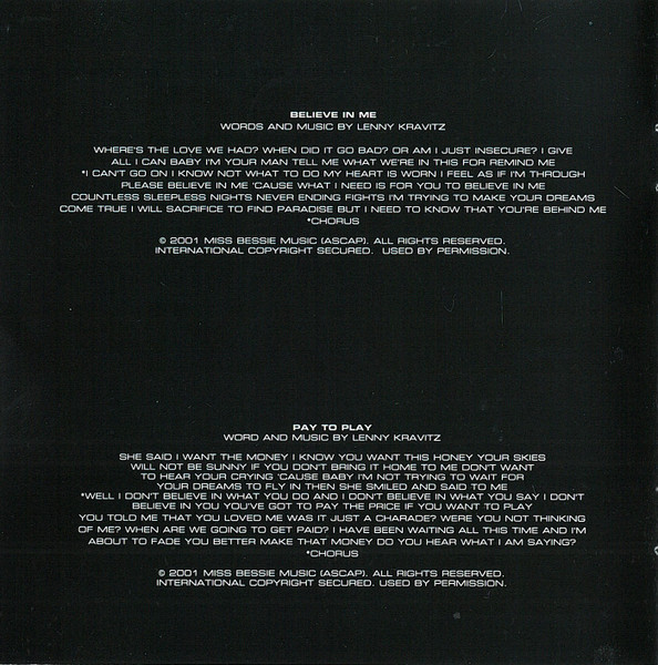 Lenny Kravitz - Lenny (CD, Album)