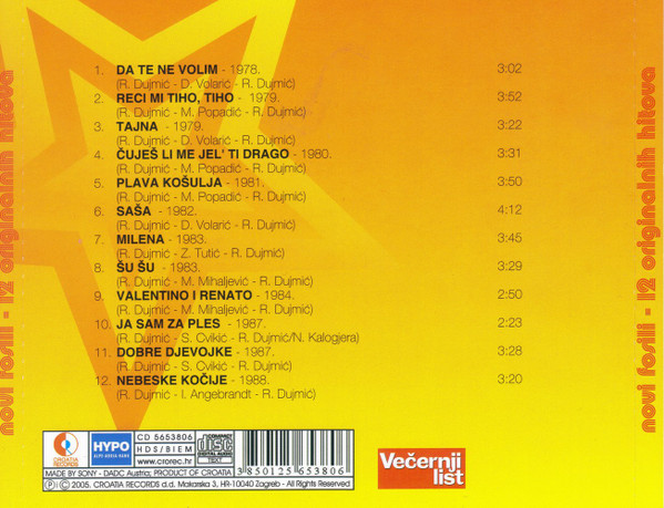 Novi Fosili - 12 Originalnih Hitova (CD, Comp)