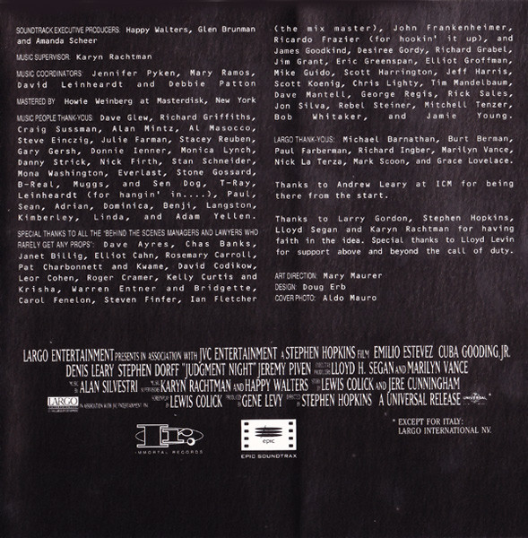 Various - Judgment Night (Music From The Motion Picture)  (CD, Album)