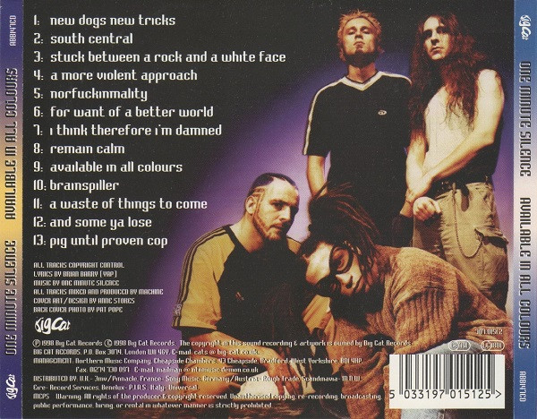 One Minute Silence - Available In All Colours (CD, Album)