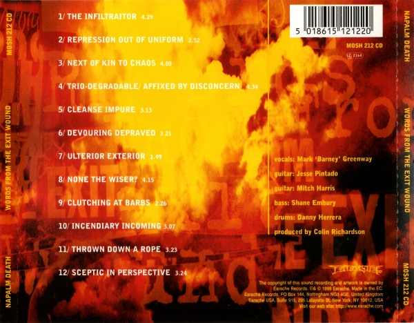 Napalm Death - Words From The Exit Wound (CD, Album)