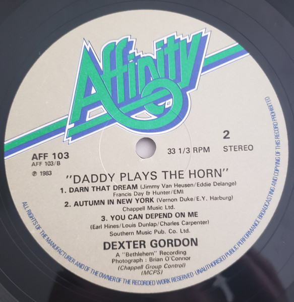 Dexter Gordon - Daddy Plays The Horn (LP, Album, RE)