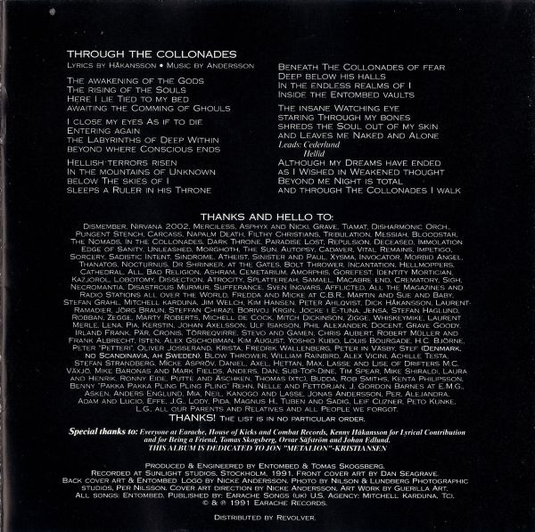 Entombed - Clandestine (CD, Album)