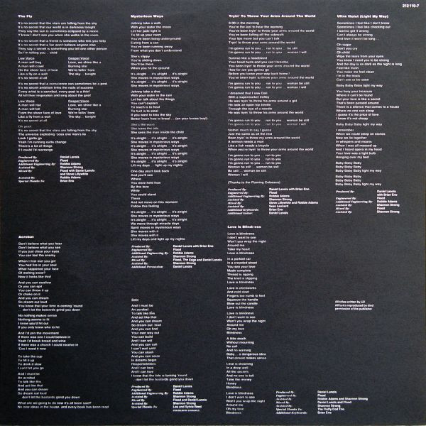 U2 - Achtung Baby (LP, Album, Son)