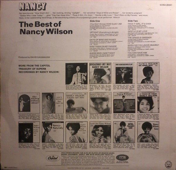 Nancy Wilson - The Best Of Nancy Wilson (LP, Comp)