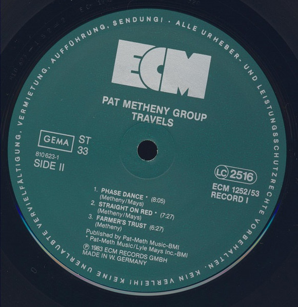 Pat Metheny Group - Travels (2xLP, Album, Gat)