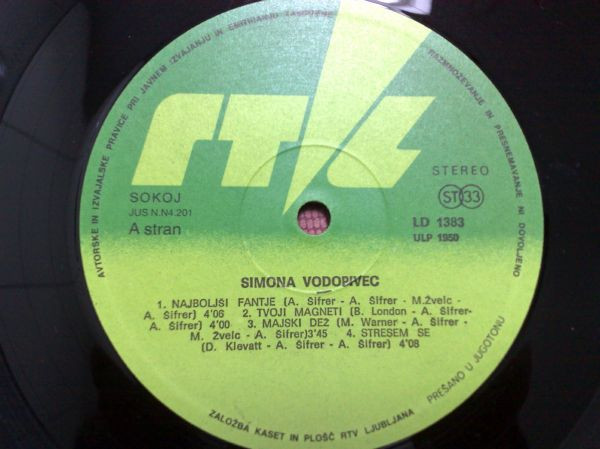 Simona Vodopivec - Najboljši Fantje So Že Poročeni (LP, Album)