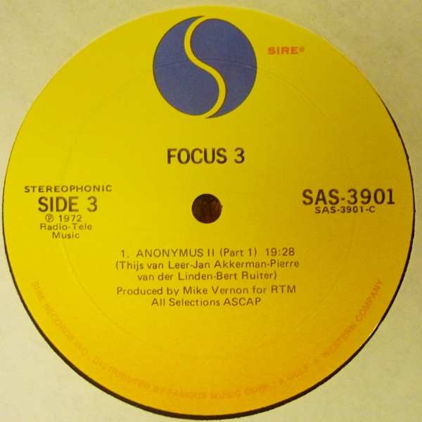 Focus (2) - Focus 3 (2xLP, Album, Mon)