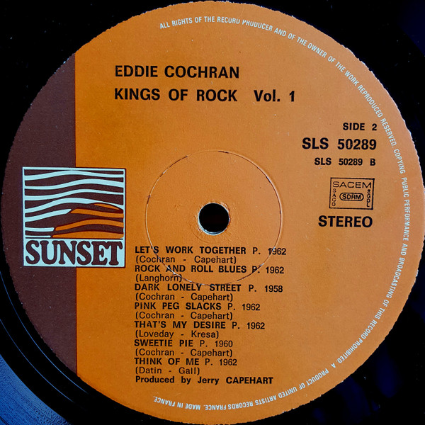 Eddie Cochran - Cherished Memories (LP, Album, RE)