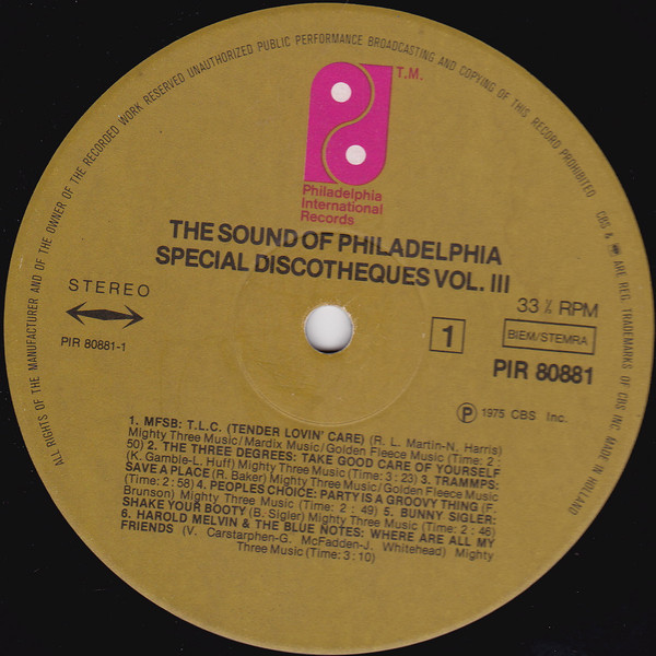 Various - Philadelphia Sound Spécial Discothèques Volume 3 (LP, Comp)