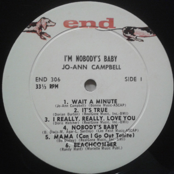 Jo Ann Campbell - I'm Nobody's Baby (LP, Album, Mono)