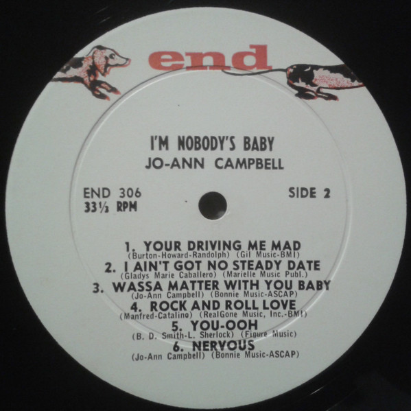 Jo Ann Campbell - I'm Nobody's Baby (LP, Album, Mono)