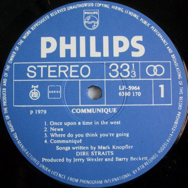 Dire Straits - Communiqué (LP, Album, RE)