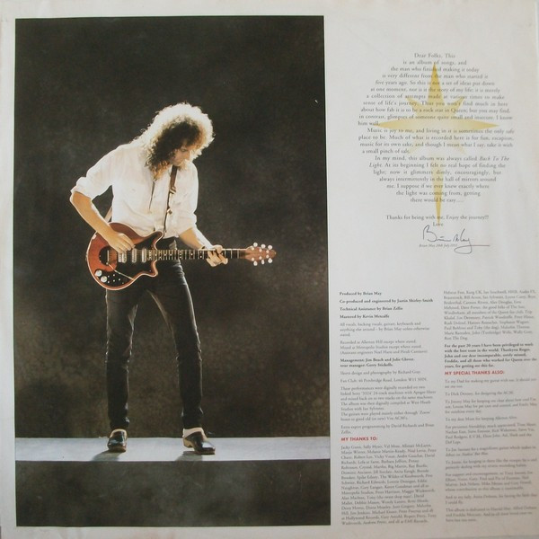 Brian May - Back To The Light (LP, Album)