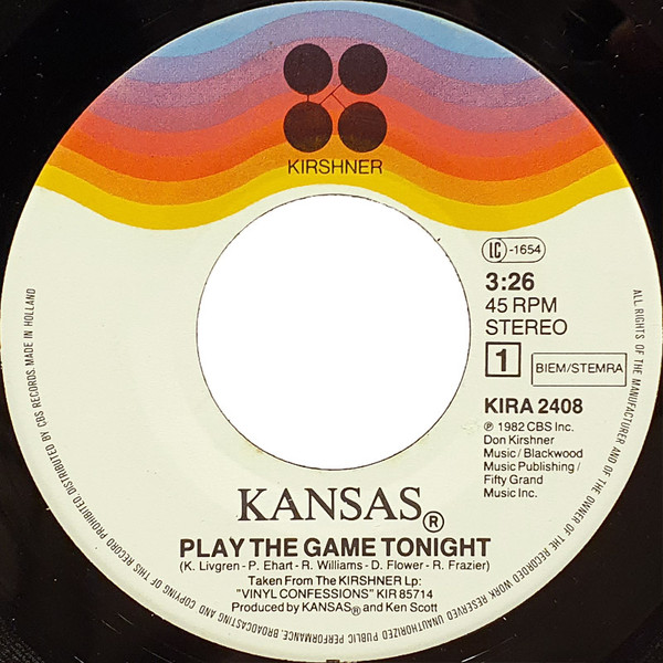 Kansas (2) - Play The Game Tonight (7