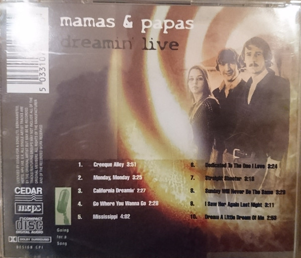 Mamas & Papas* - Dreamin' Live (CD, Comp, RM)