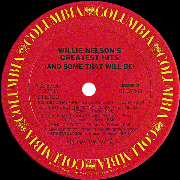 Willie Nelson - Greatest Hits (& Some That Will Be) (2xLP, Album, Comp, Gat)