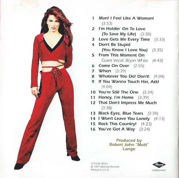 Shania Twain - Come On Over (CD, Album, PMD)