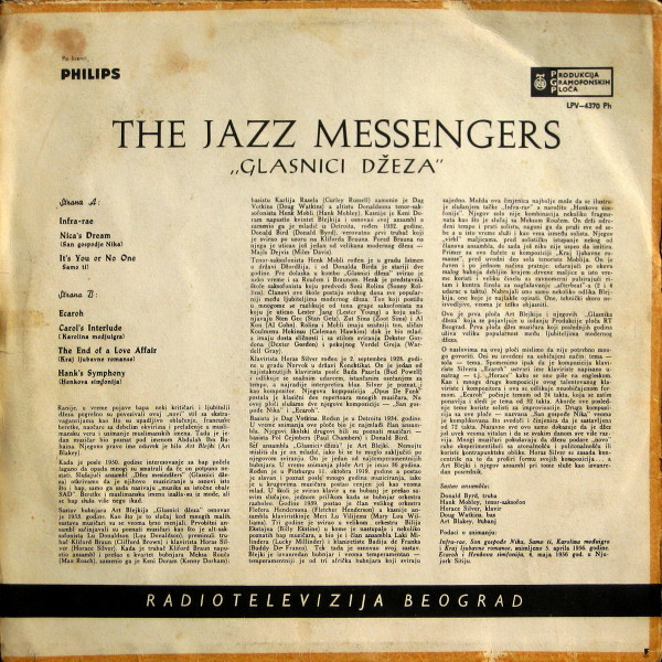 The Jazz Messengers* - The Jazz Messengers (LP, Album)