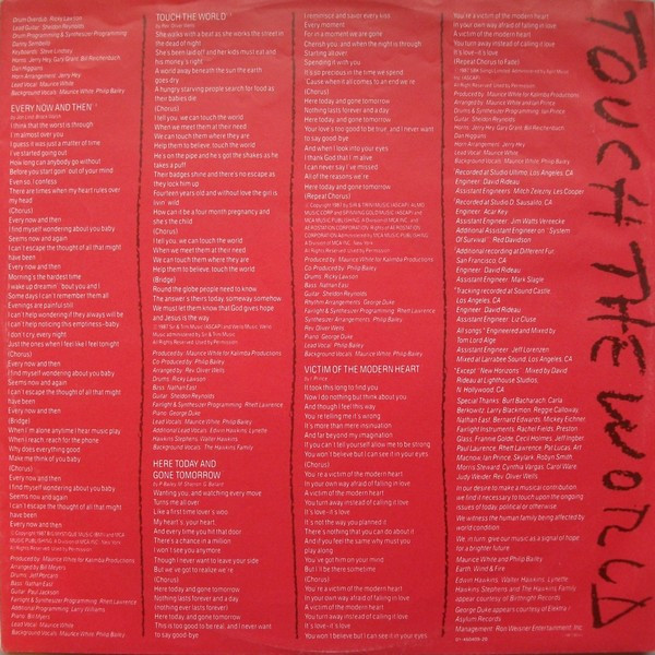 Earth, Wind & Fire - Touch The World (LP, Album)