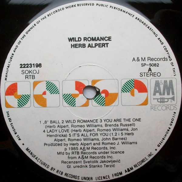 Herb Alpert - Wild Romance (LP, Album)