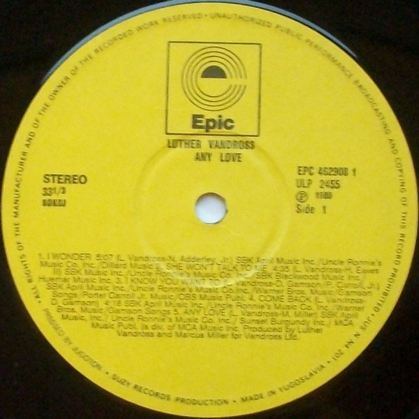 Luther Vandross - Any Love (LP, Album)