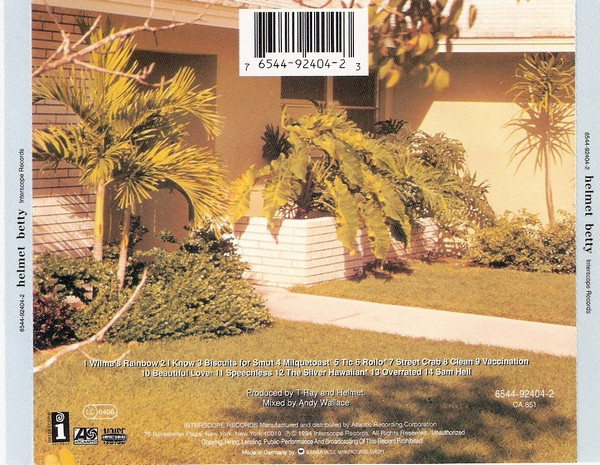 Helmet (2) - Betty (CD, Album, Ltd, Yel)