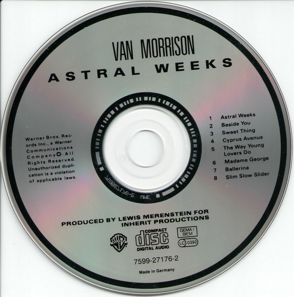 Van Morrison - Astral Weeks (CD, Album, RE)
