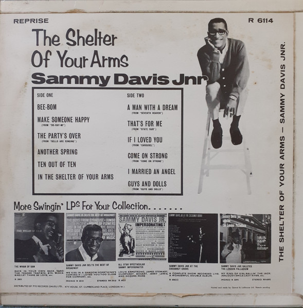 Sammy Davis Jr. - The Shelter Of Your Arms (LP, Album, Mono)