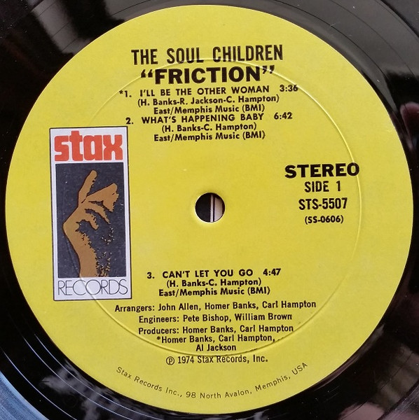 The Soul Children* - Friction (LP, Album)