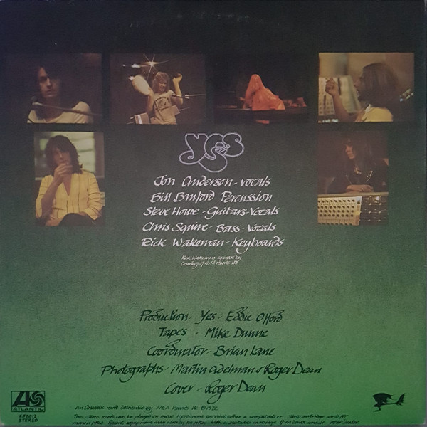Yes - Close To The Edge (LP, Album, Gat)